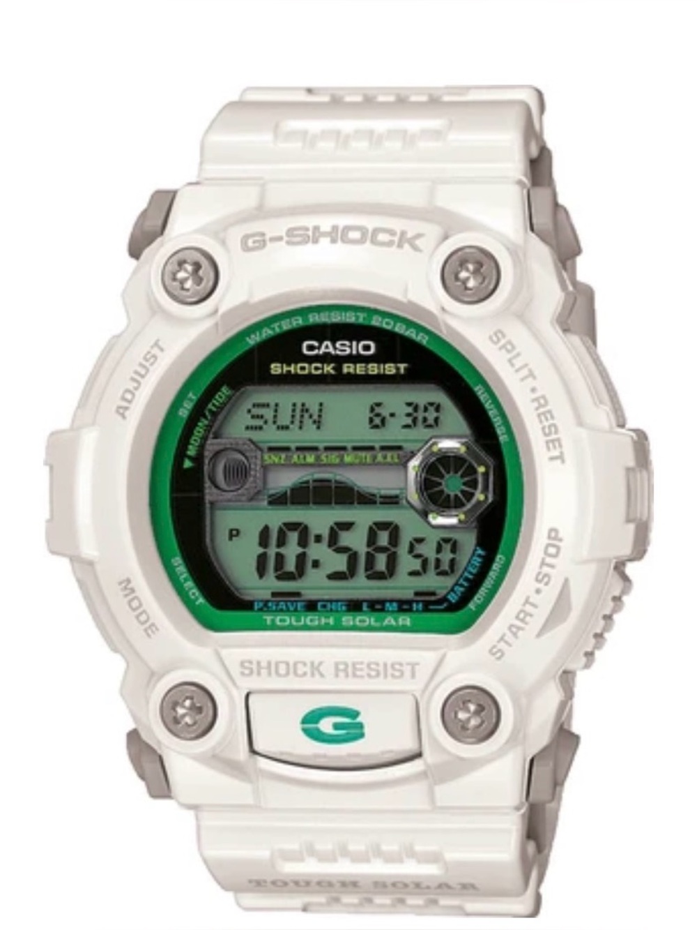 G-Shock GR-7900EW-7DR Solar White - Evergreen Limited Edition Green Collection